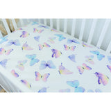 Fitted Crib Sheet - Butterfly - HoneyBug 