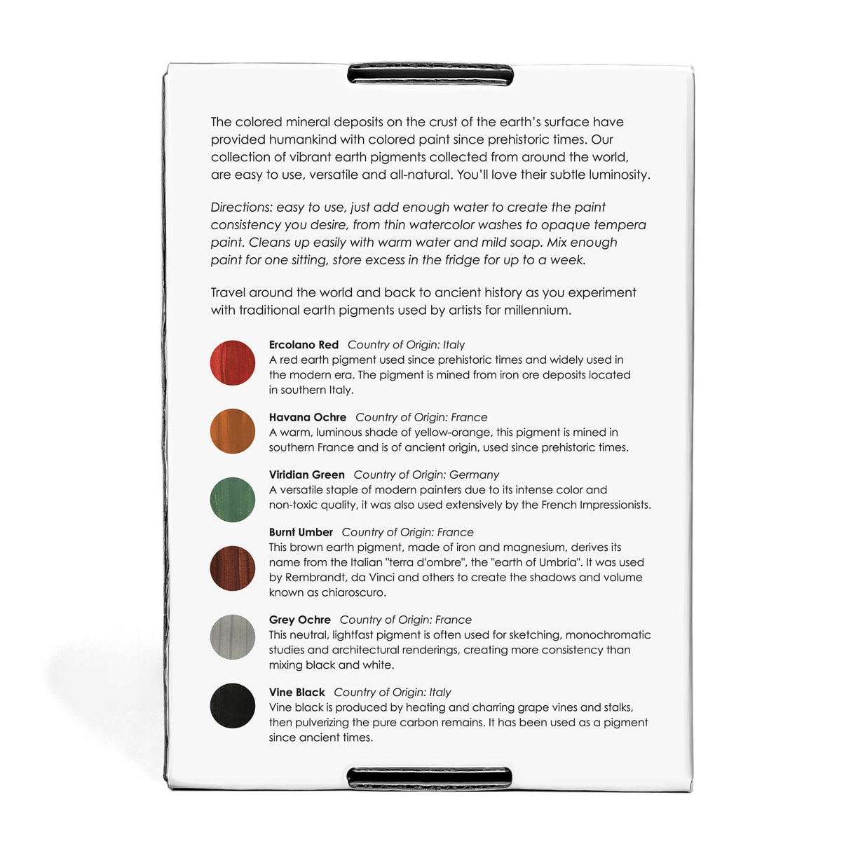 Earth Paint Set – Natural Mineral Pigments (15–17g per Vial)