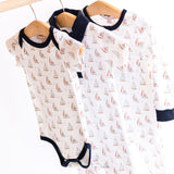 Sailboat Romper with Collar - HoneyBug 