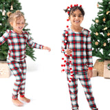 Long Sleeve Loungewear Set - Holiday Plaid - HoneyBug 