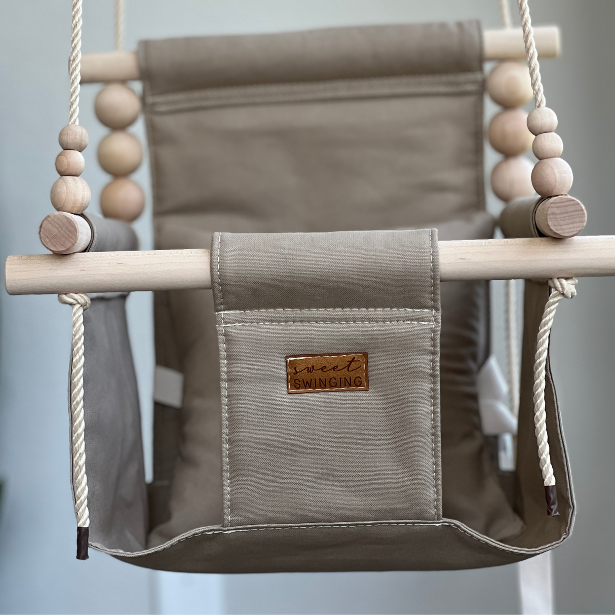 Organic Cotton Indoor High Back Swing Sand