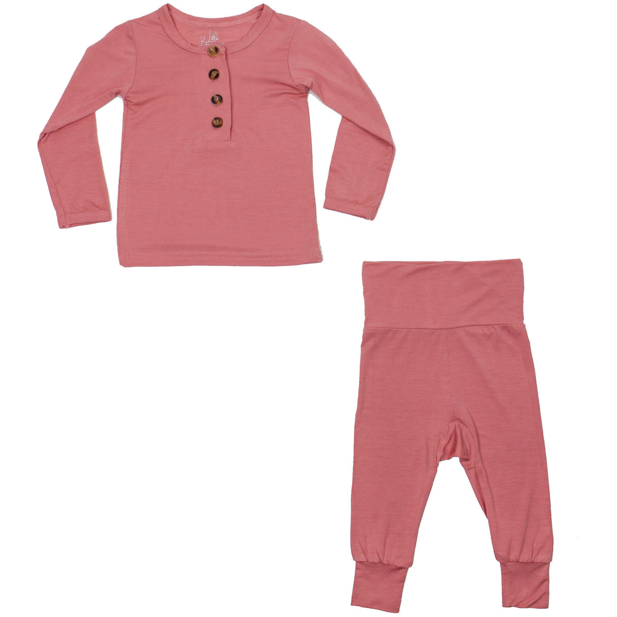 Softest 2 Piece Set - Coral - HoneyBug 