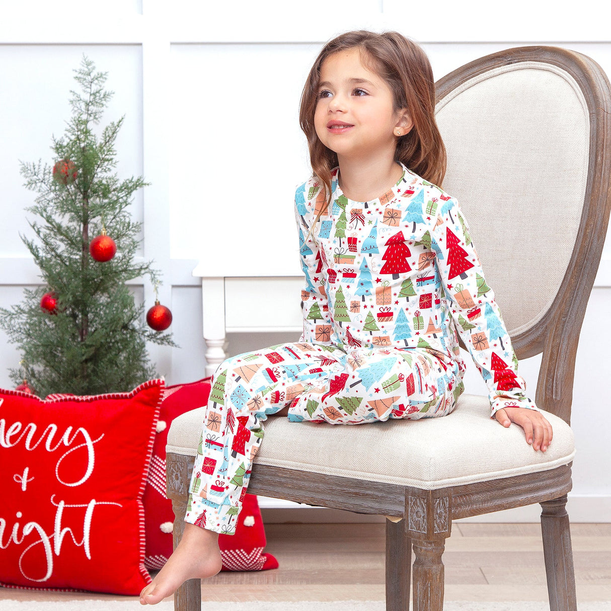 Christmas Merry Children's Bamboo Pajama Set-Family Matching - HoneyBug 
