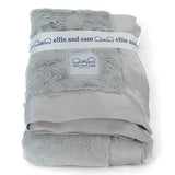 Luxury Satin Border Blanket - Silver