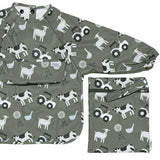 The Grayson Long Sleeve Bib - Farm