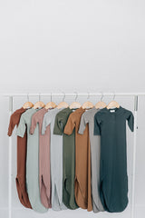 Rust Bamboo Knot Gown - HoneyBug 