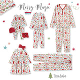 Christmas Merry Adult Bamboo Pajama Pants - Family Matching - HoneyBug 