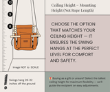 Premium Outdoor High Back Swing Nutmeg