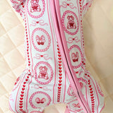 Bamboo Zip Romper | Cherry Bear