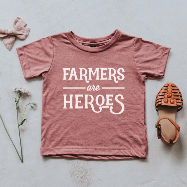 Farmers Are Heroes Baby & Kids Tee - HoneyBug 