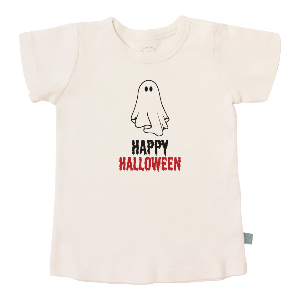 graphic tee | happy halloween ghost - HoneyBug 