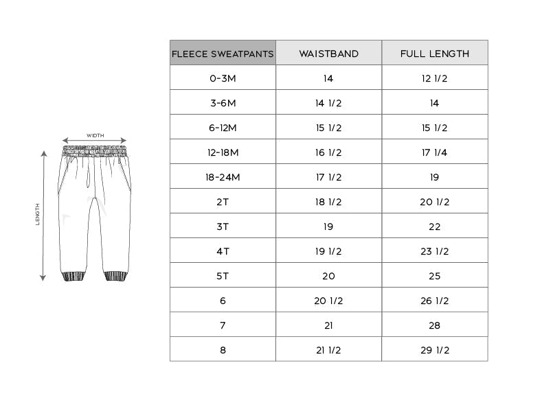 Fleece Sweatpants - HoneyBug 