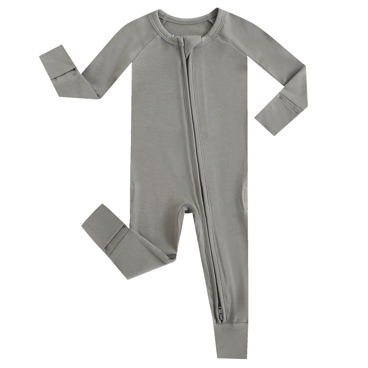 Forest Green Zippered Baby Romper - HoneyBug 