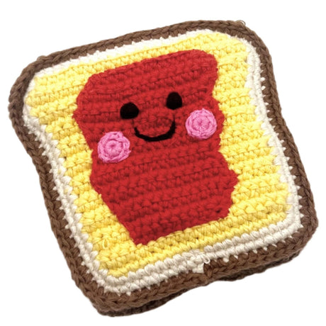Pretend Play Food Rattle - Jammy Toast - HoneyBug 