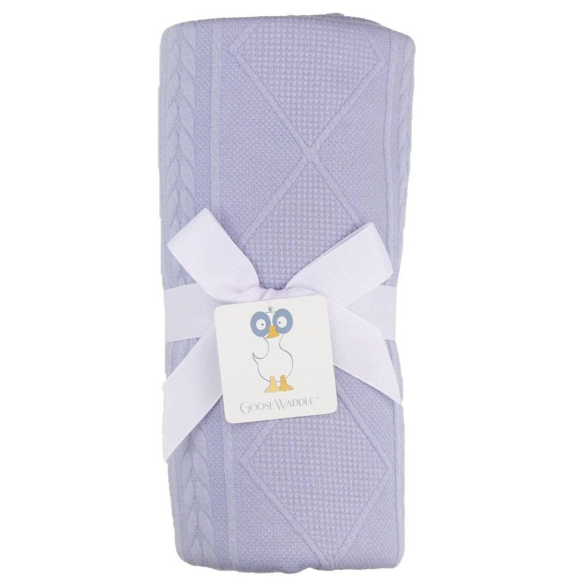 Lavender Knit Blanket - HoneyBug 