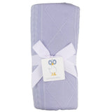 Lavender Knit Blanket - HoneyBug 