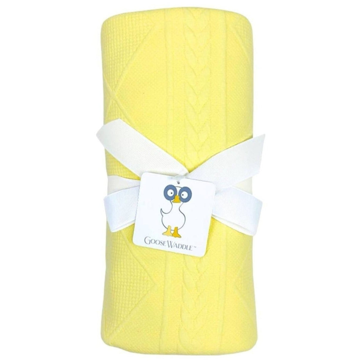 Yellow Knit Blanket - HoneyBug 