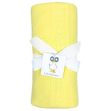 Yellow Knit Blanket - HoneyBug 