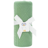 Sage Knit Blanket - HoneyBug 