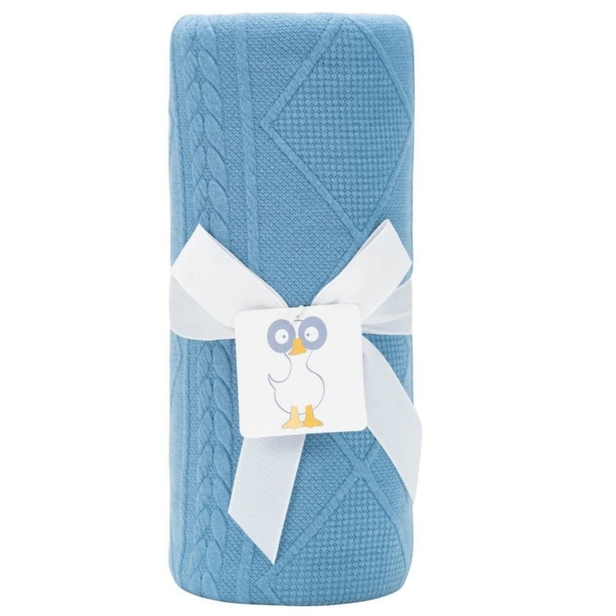 Denim Knit Blanket - HoneyBug 