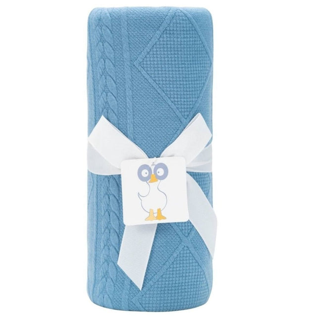 Denim Knit Blanket - HoneyBug 