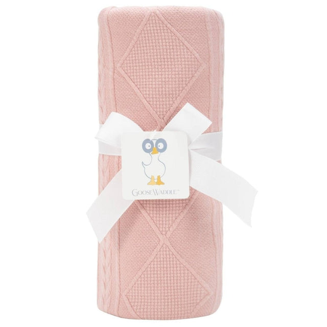 Rose Knit Blanket - HoneyBug 