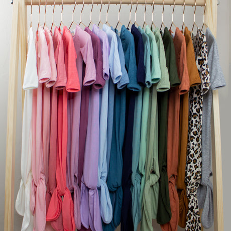 Knotted Baby Gown - Mint - HoneyBug 