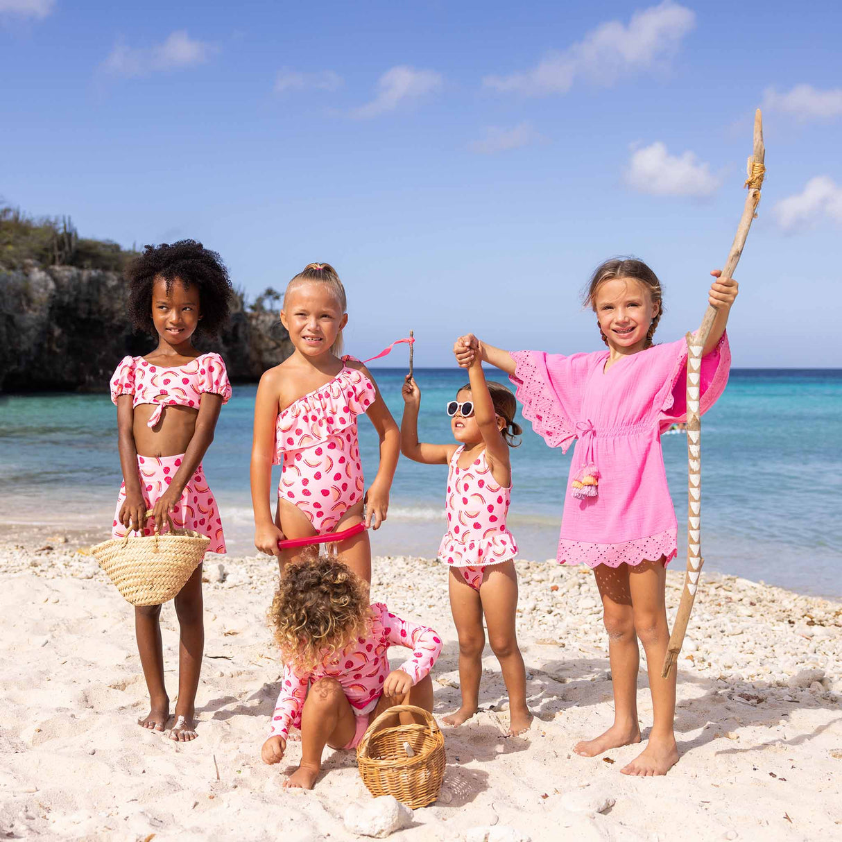 Berry Sweet Skirt Swimsuit - HoneyBug 