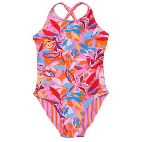 Blooming Sunset Sustainable X Back Swimsuit - HoneyBug 