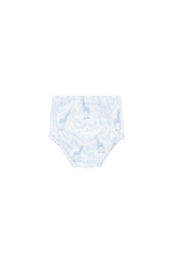 Blue Giraffe Print Diaper Cover Set - HoneyBug 