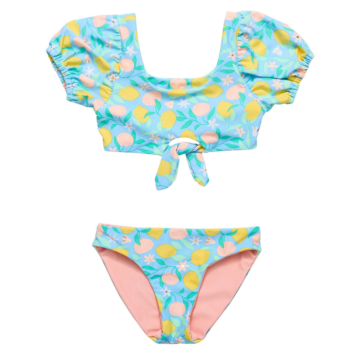 Lemon Drops Knot Front Bikini - HoneyBug 
