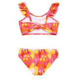 Pop of Sunshine Frill Crop Bikini - HoneyBug 