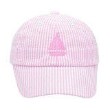 Pink Sailboat Bow Baseball Hat (Baby/Toddler, Youth)