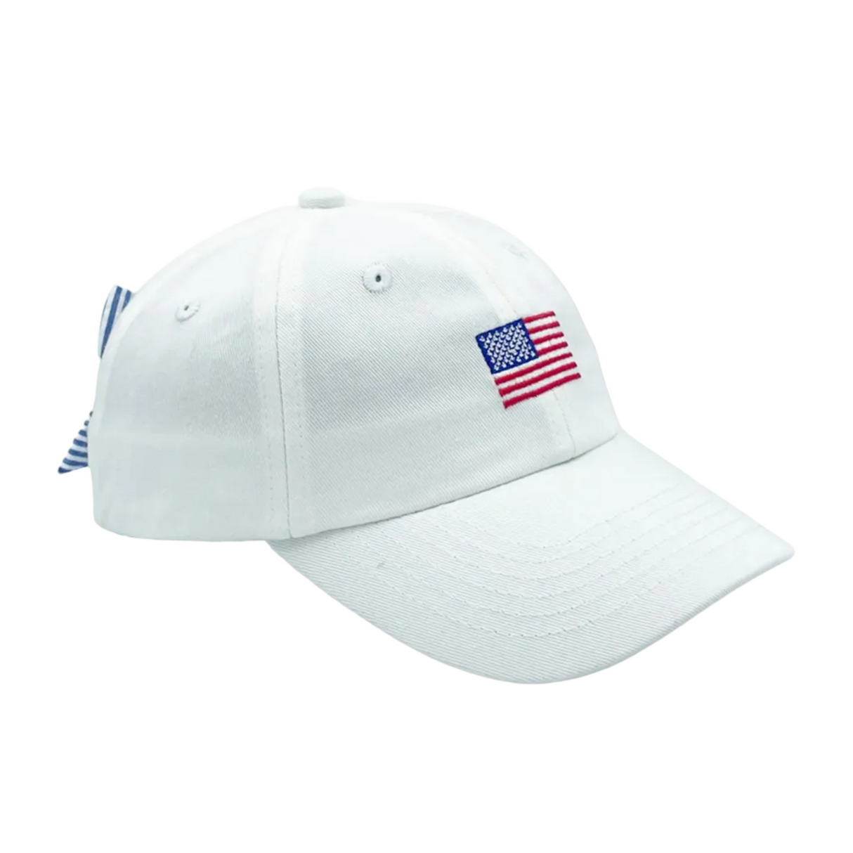 American Flag Bow Baseball Hat (Youth, Junior)