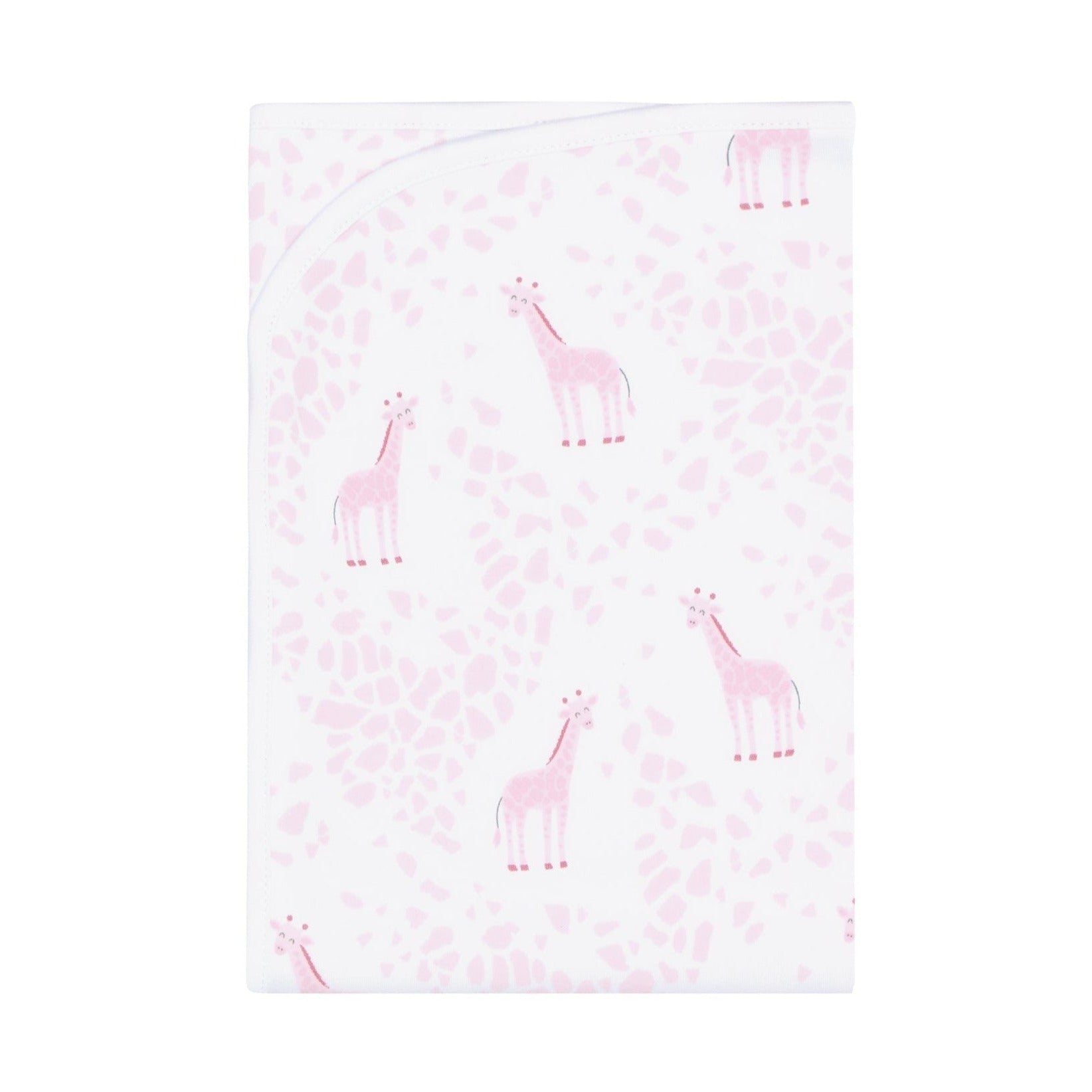 Pink Giraffe Print Blanket - HoneyBug 