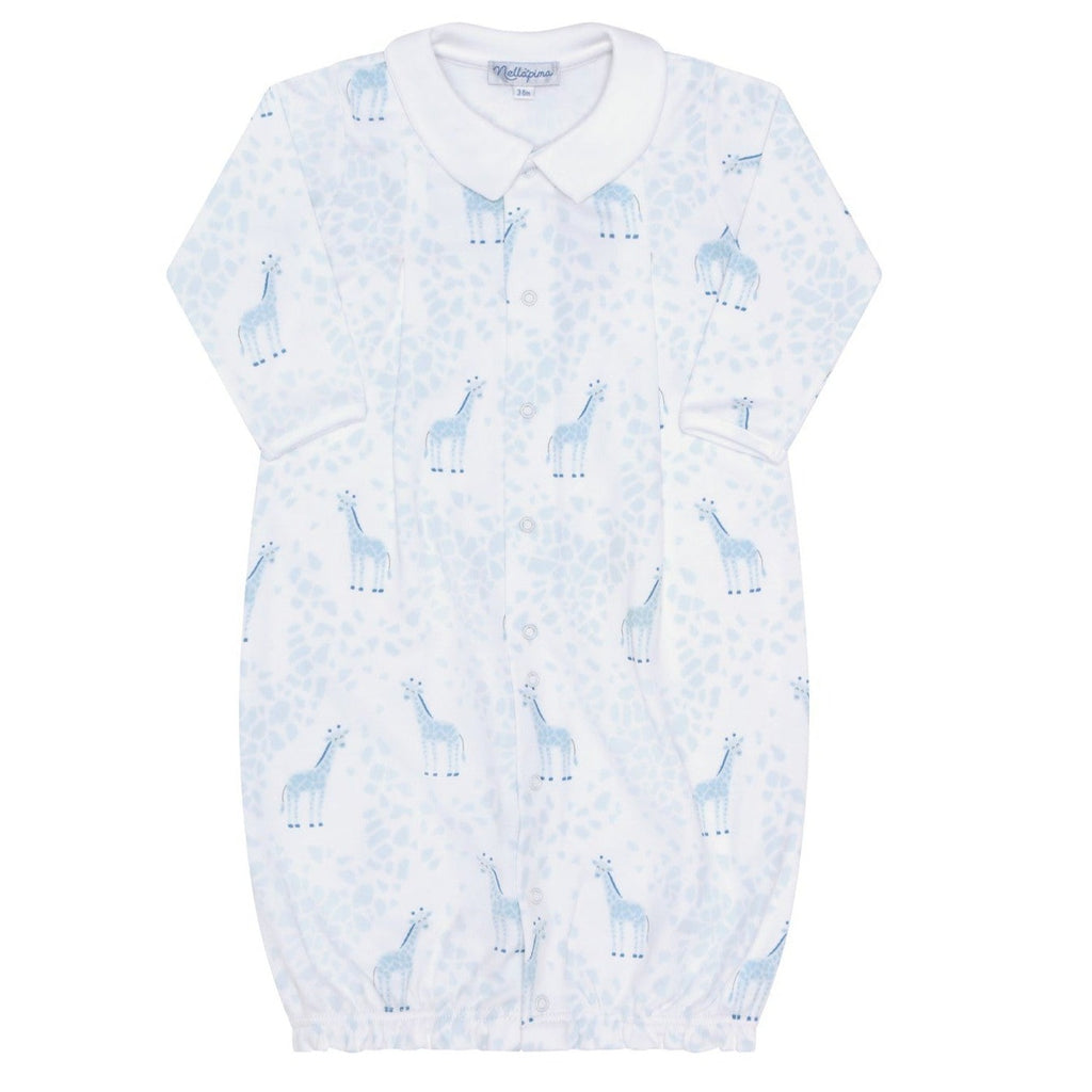 Blue Giraffe Print Converter Gown - HoneyBug 