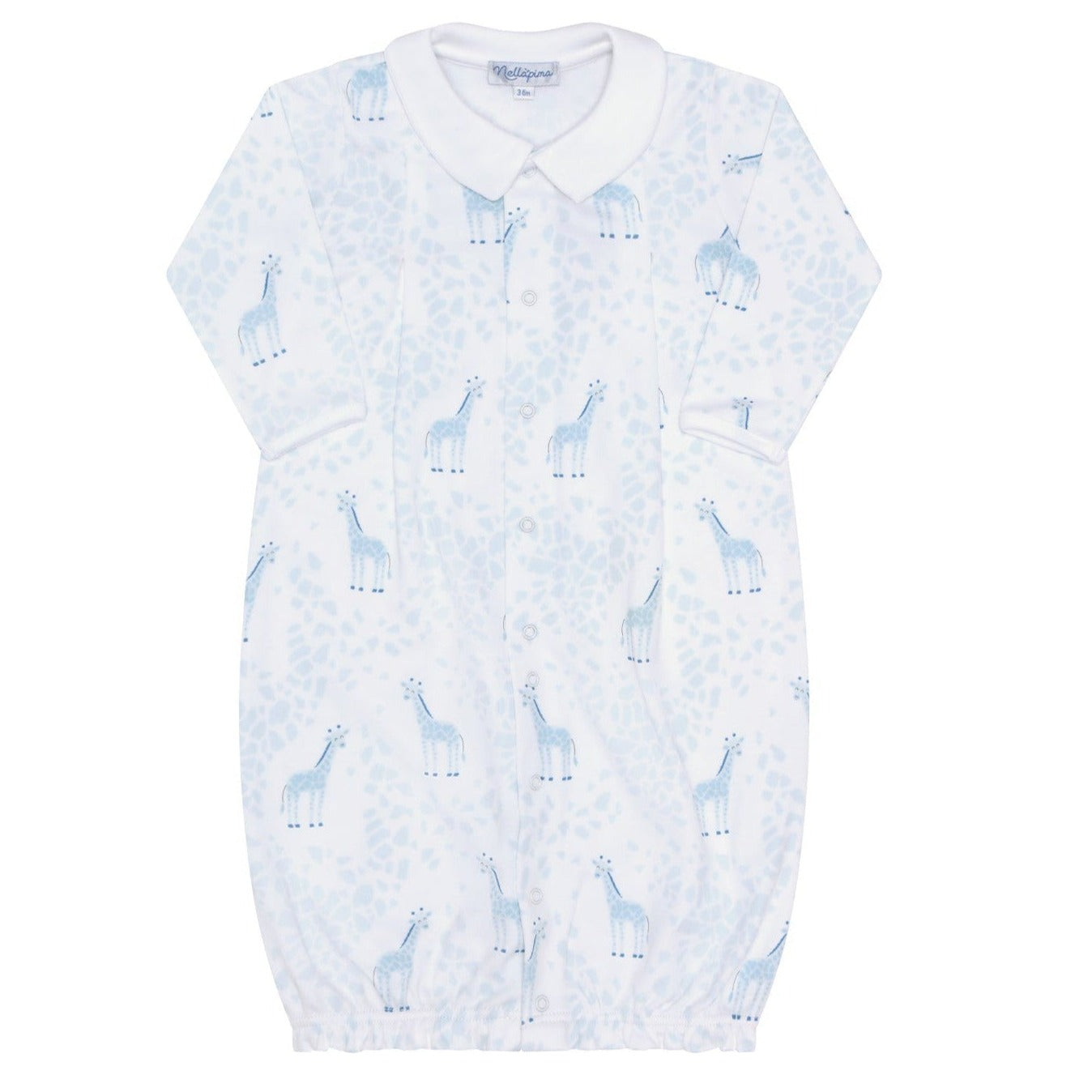 Blue Giraffe Print Converter Gown - HoneyBug 