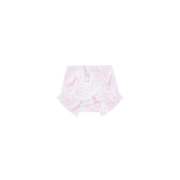 Pink Giraffe Print Diaper Cover Set - HoneyBug 