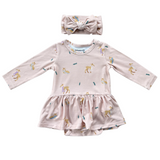 Girl's Bodysuit Dress Set