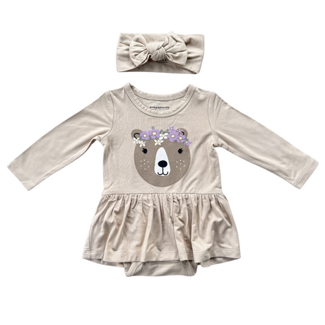 Girl's Bodysuit Dress Set - HoneyBug 