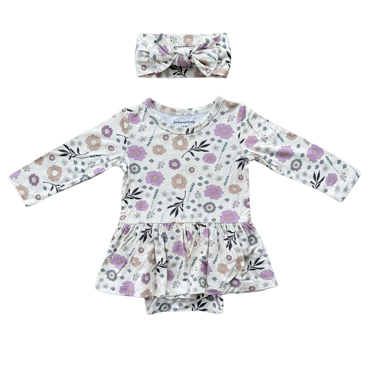Girl's Bodysuit Dress Set - HoneyBug 