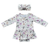 Girl's Bodysuit Dress Set - HoneyBug 