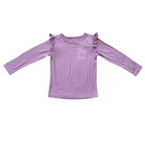Girl's Long Sleeve Ruffle Top