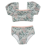 Girl's Puff Sleeve Swimsuit