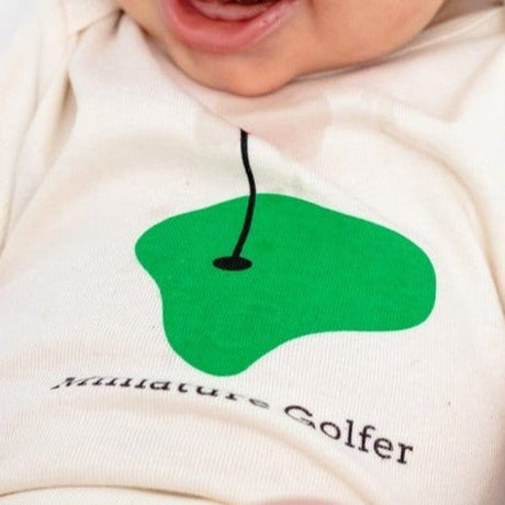 Mini Golfer Long Sleeve Romper - HoneyBug 
