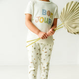 Organic Kids T-Shirts - Bonjour - HoneyBug 