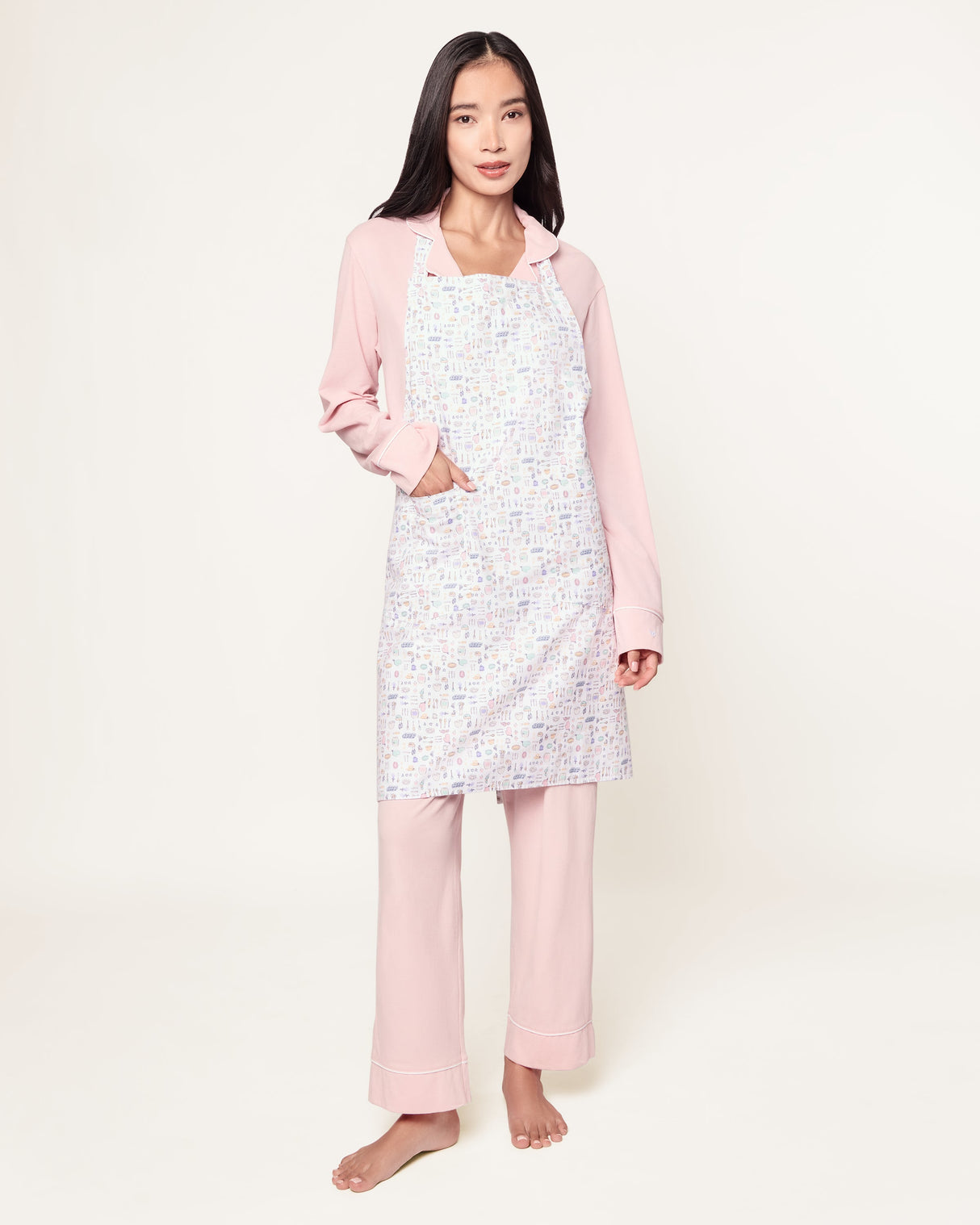 Adult's Twill Apron in Baking Spirits Bright - HoneyBug 