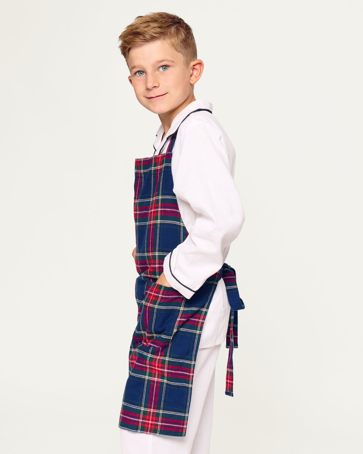 Kid's Apron in Windsor Tartan - HoneyBug 