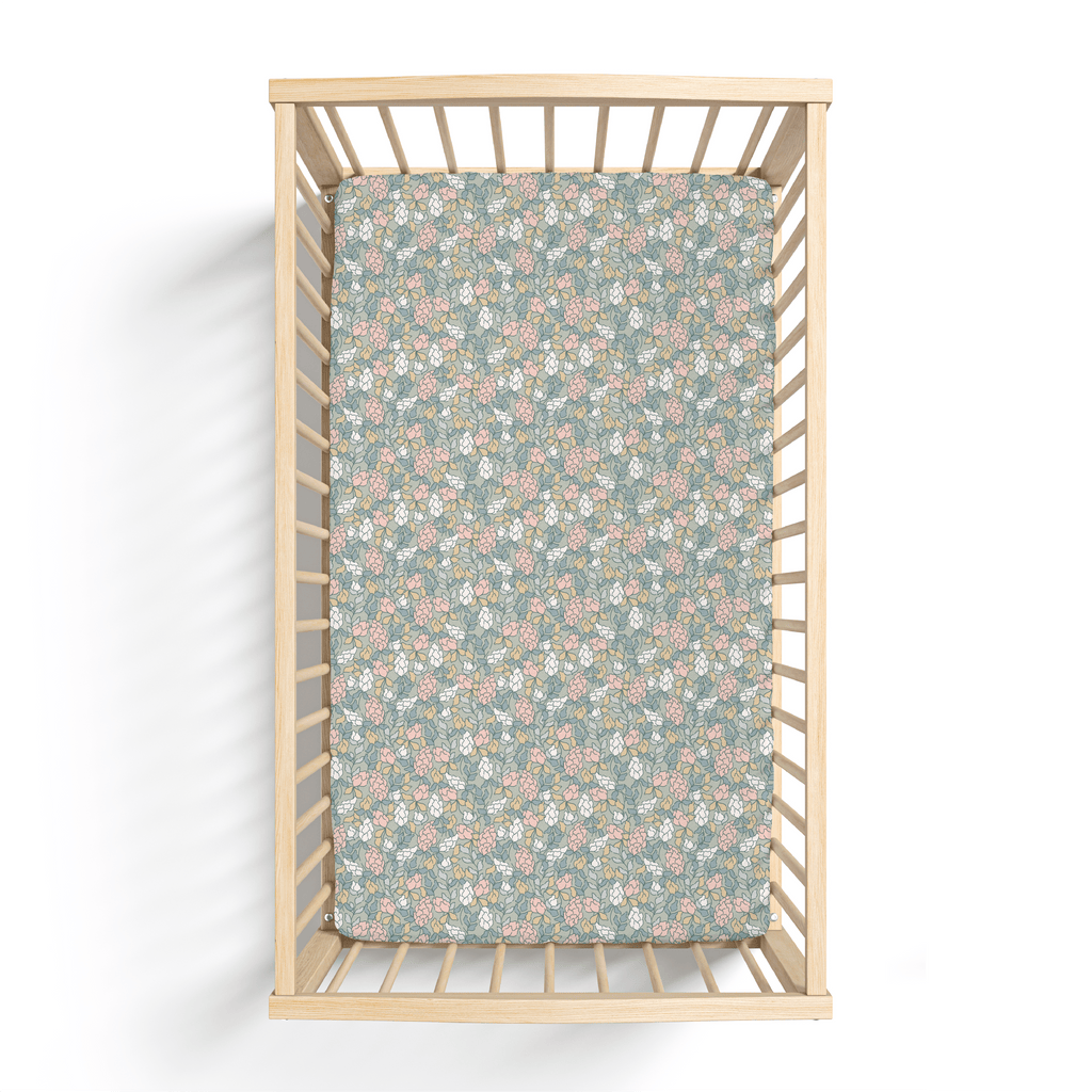 Harper Bamboo Crib Sheet - HoneyBug 