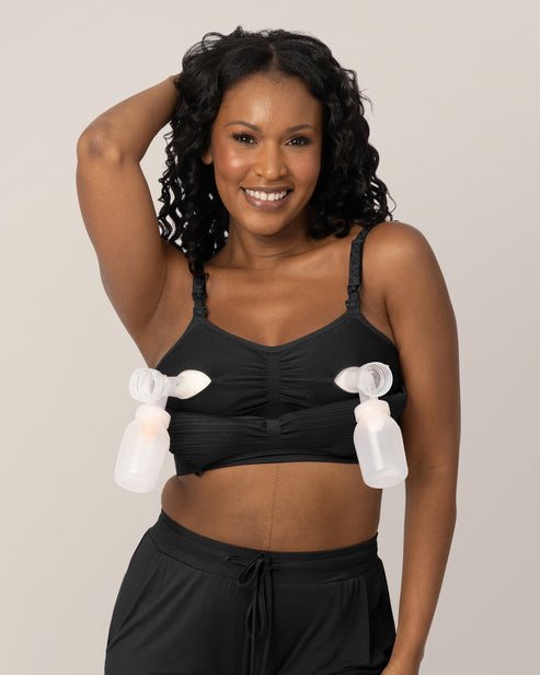 Sublime® Hands-Free Pumping & Nursing Bra | Black – HoneyBug